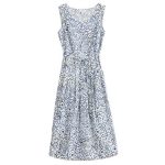 Seasalt Belle Fit & Flare Midi Dress Foliage Doodle Chalk