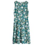 Seasalt Quick Sketch Sleeveless Dress Camelia Mimosa Estuary