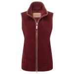 Schoffel Lyndon Ladies Fleece Gilet Claret + FREE Schoffel Thurlestone Cap (Worth £24.95)