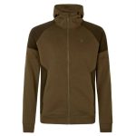 Seeland Full Zip Cross Hoodie Dark Olive