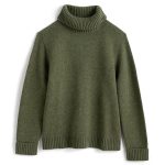 Seasalt Roll Neck Braque Jumper Light Olive