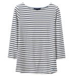 Crew Essential Breton Ladies T-shirt White/Navy Stripe