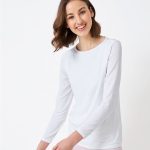 Crew Jemma Ladies Boat Neck Top White