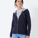 Crew Women’s Zip Through Hoodie Navy