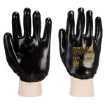 Portwest A400 PVC Fully Coated Knitwrist Gloves