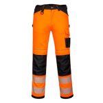 Portwest PW385 Hi-Vis Women’s Stretch Work Trousers Orange-Black