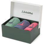 Schoffel Ladies Bamboo Socks (Box of 3) Slate Pheasant Mix