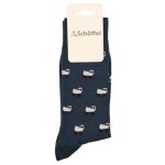 Schoffel Men’s Bamboo Single Socks Blue Sheep