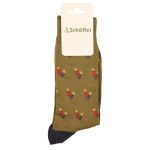 Schoffel Men’s Bamboo Single Socks Moss Cartridge