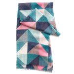 Seasalt Pretty Printed Scarf Blanket Geo Seaway