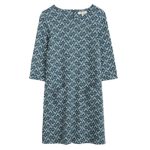 Seasalt Print Makers Jersey Dress Flower Diamond Starling