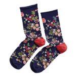 Seasalt Women’s Bamboo Arty Socks Fruits & Flowers Maritime