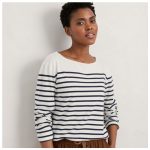 Seasalt Women’s Sailor Shirt Falmouth Breton Chalk Maritime