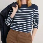 Seasalt Women’s Sailor Shirt Falmouth Breton Maritime Chalk