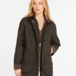 Barbour Beadnell Ladies Waxed Jacket Olive