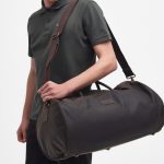 Barbour Olive Wax Holdall