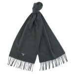 Barbour Plain Lambswool Scarf Forest Green