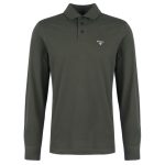 Barbour Firbank Long Sleeve Polo Shirt Olive