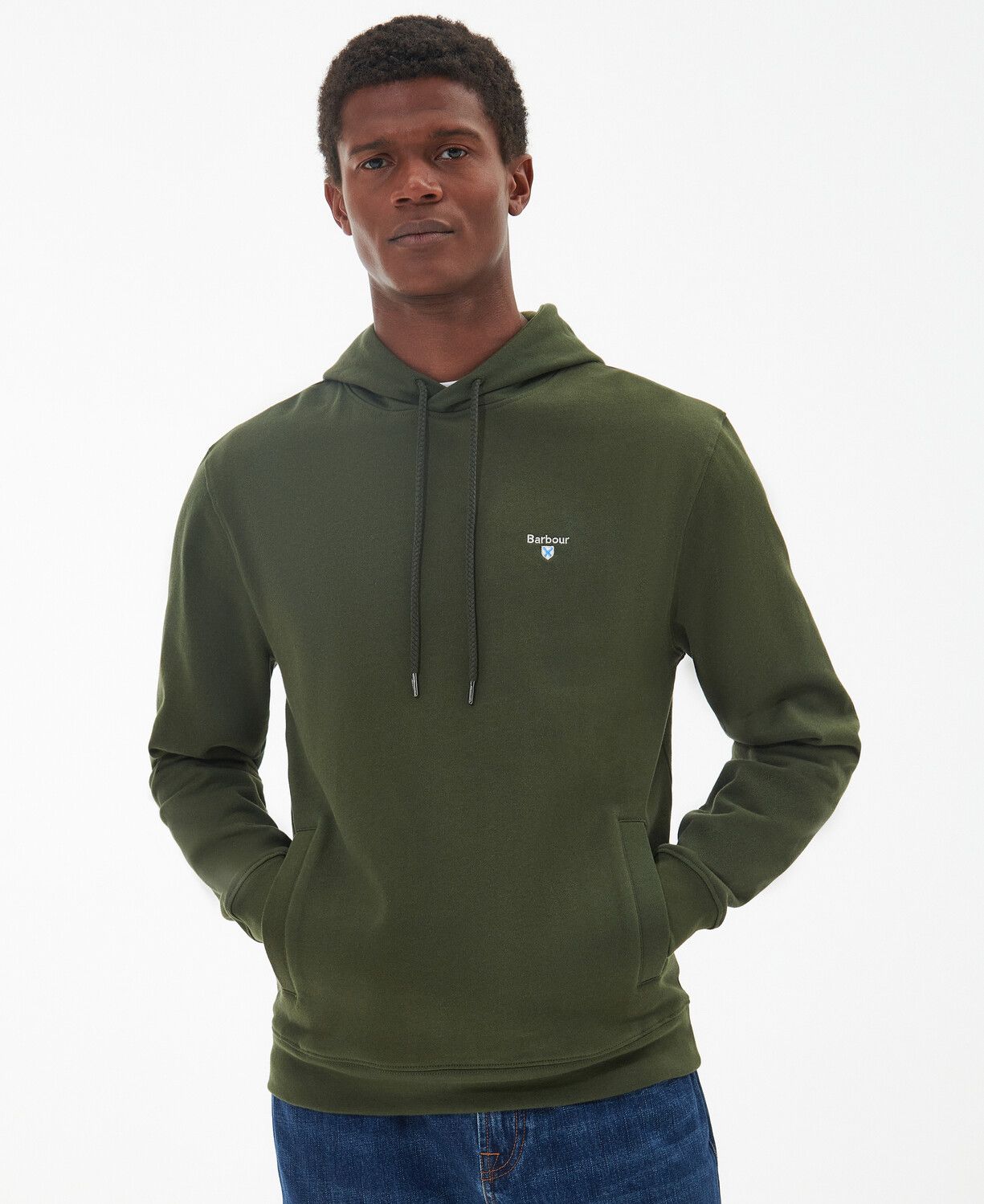Barbour grey hoodie best sale