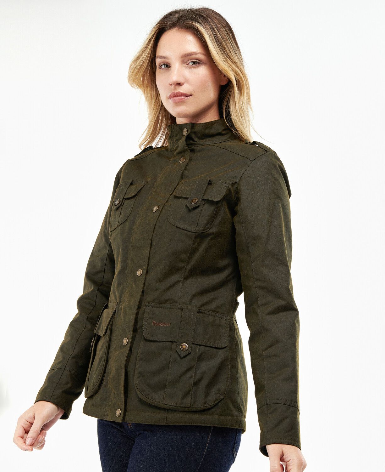 Barbour dartford wax olive deals
