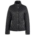 Barbour Yarrow Ladies Quilted Jacket Black-Rose Garden Floral