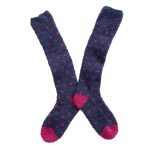 Seasalt Women’s Long Fluffies Socks Confetti Maritime Garnet