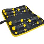 Stanley 10pc Cushion Grip Screwdriver Set in Wallet