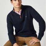 Crew Men’s Classic Half Zip Jumper Navy