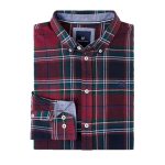 Crew Spencer Flannel Check Shirt Red-White-Green