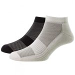 HJ Hall Bamboo Trainer Socks 2 Pair Pack