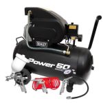 Sealey 50L Direct Drive Air Compressor 2hp with 4pc Air Accessory Kit