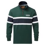 Schoffel Exmouth 1/4 Zip Rugby Shirt Pine Green