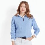 Schoffel Polperro Pima 1/4 Zip Sky Blue