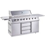Outback Signature Pro 6 Burner Hybrid BBQ Stainless Steel