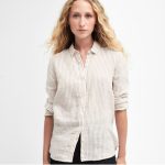 Barbour Marine Ladies Relaxed Shirt Tannin Stripe