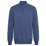 Barbour Men’s Whitfield Half Zip Jumper Classic Navy