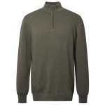 Barbour Men’s Whitfield Half Zip Jumper Olive