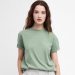 Barbour Sandgate Ladies Logo T-Shirt Nephrite Green