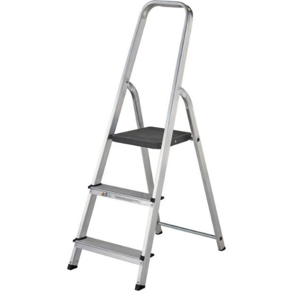 lightweight 3 tread step ladder