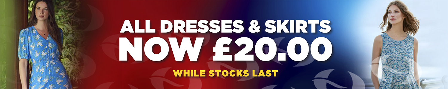 Ernest Doe Shop Dresses Discount Banner