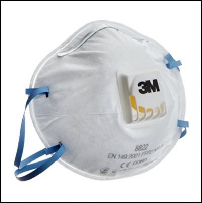 3M 8822 P2 Disposable Valved Respirators 1