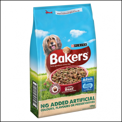 Bakers Complete Tasty Beef & Country Vegetables Dog Food 14kg