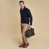 Barbour Nelson Essential Half Zip Jumper Navy 3