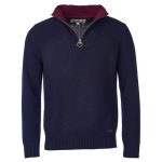 Barbour Nelson Essential Half Zip Jumper Navy