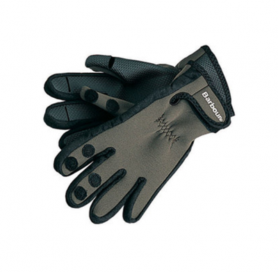 Barbour Neoprene Green Gloves