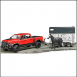 Bruder Ram 2500 Power Wagon with Horse Trailer & Horse 1.16 Scale 1Bruder Ram 2500 Power Wagon with Horse Trailer & Horse 1.16 Scale 1