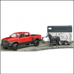 Bruder Ram 2500 Power Wagon with Horse Trailer & Horse 1:16 Scale