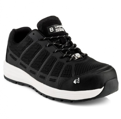 Buckler Kez Largo Bay Black Safety Lace Trainer