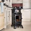 Provence 3kw Portable Gas Stove Heater Gloss Black 2