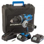 Draper Storm Force 20V Cordless Hammer Drill with Two Li-Ion Batteries